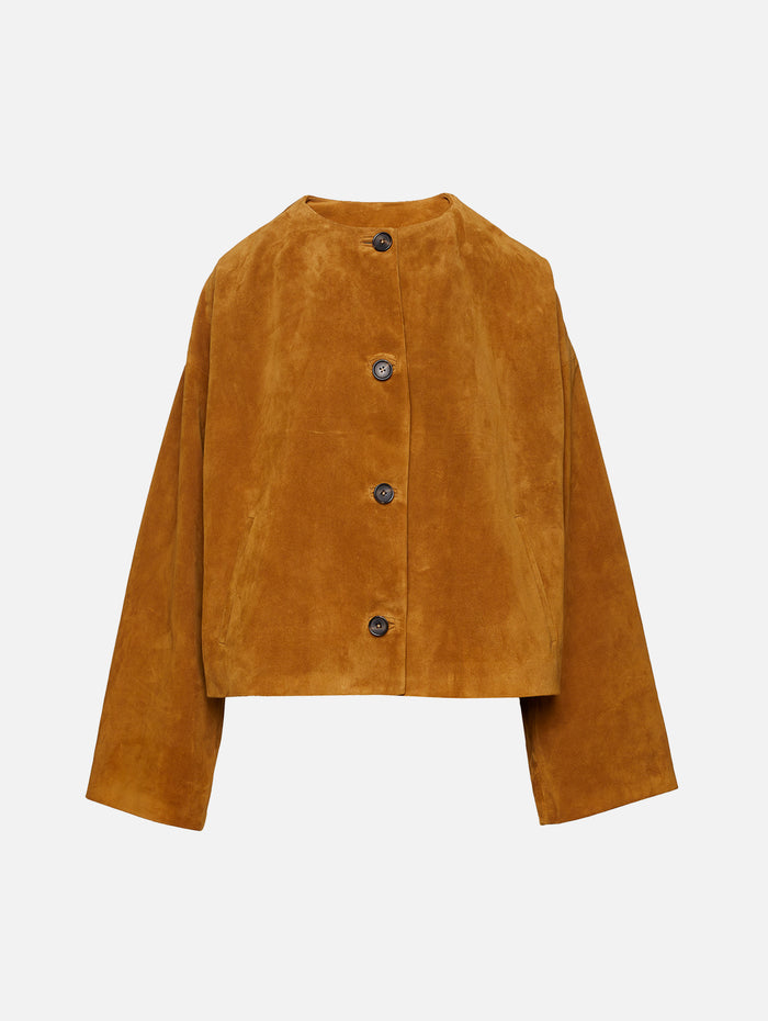 Sade Cropped Jacket,KALLMEYER,CARAMEL,Image 1