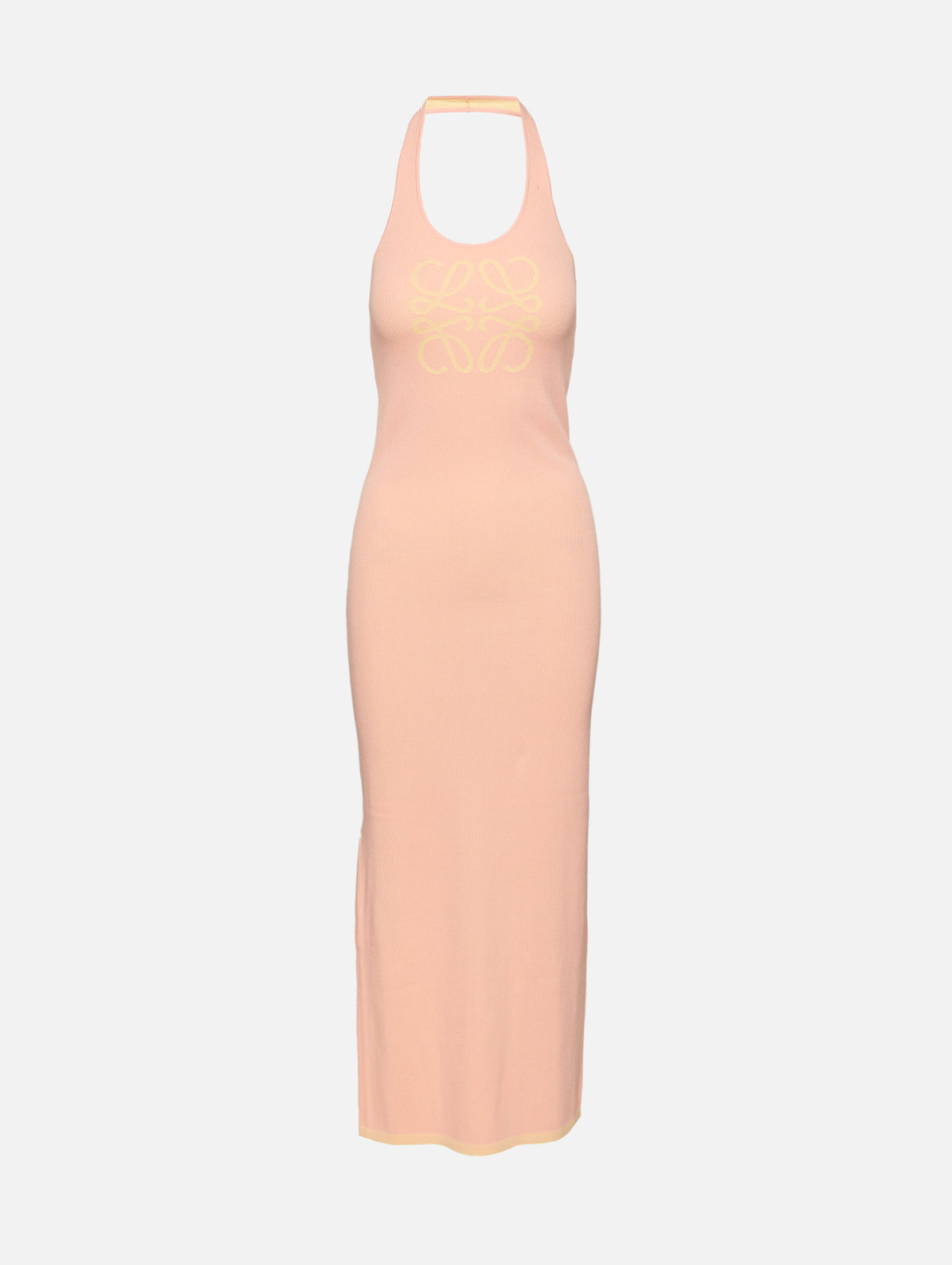 Tank Dress,LOEWE,PINK/YELLOW,Image 1