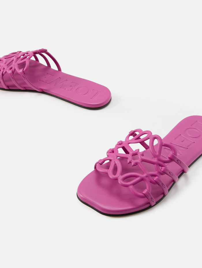Petal Anagram Slide,LOEWE,FUCHSIA,Image 1