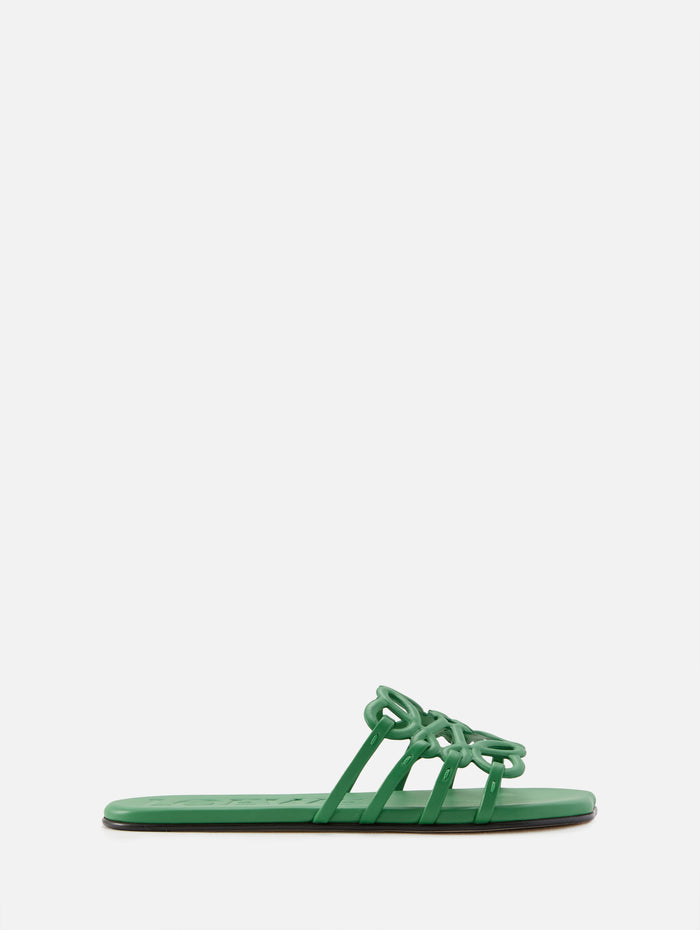 Petal Anagram Slide,LOEWE,GREEN,Image 1