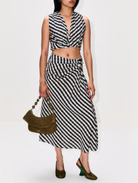 Brooklyn Top,A.L.C.,BLACK/TAN,Image 2