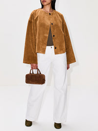 Sade Cropped Jacket,KALLMEYER,CARAMEL,Image 2