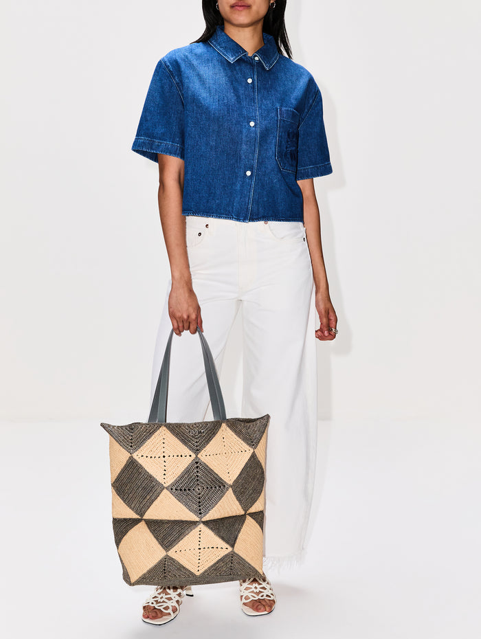 Short Sleeve Shirt,LOEWE,LIGHT BLUE,Image 1