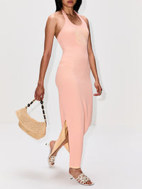 Tank Dress,LOEWE,PINK/YELLOW,Image 3