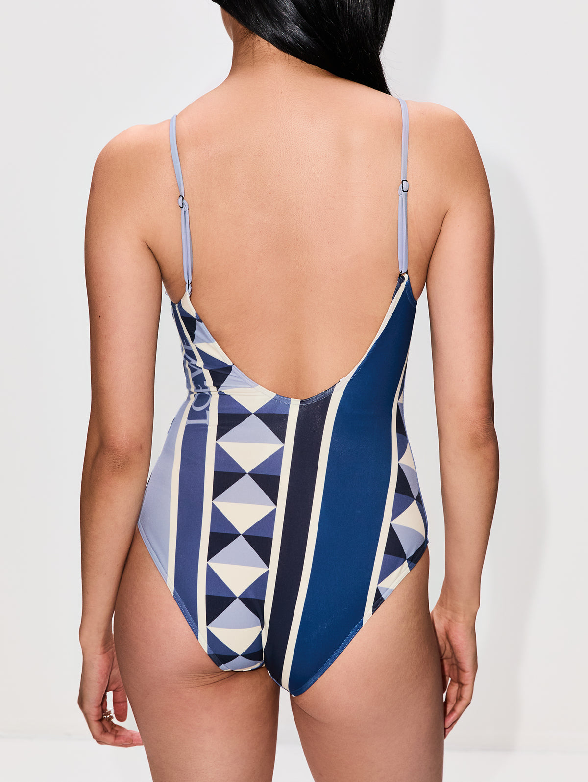 Compass Swimsuit,LOEWE,BLUE/MULTI,Image 3