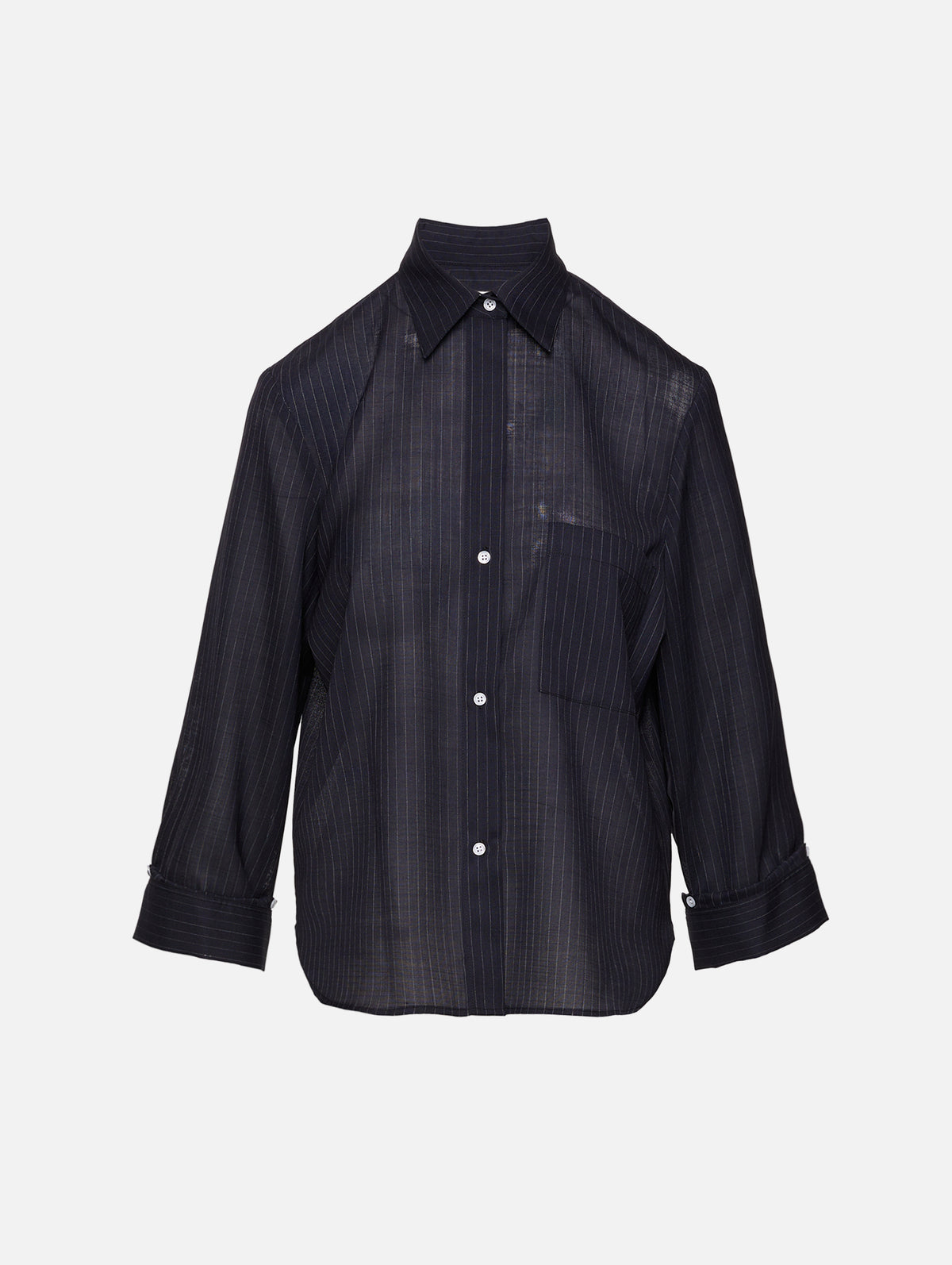 Next Morning Shirt,TWP,MIDNIGHT/WHITE,Image 1