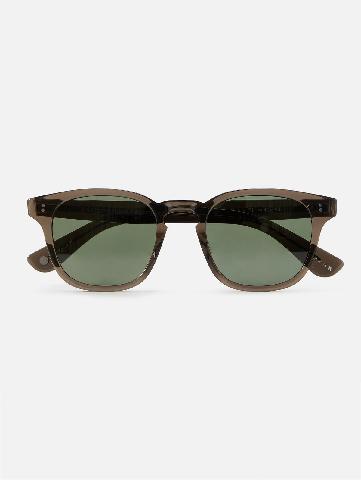 ACE II 49 Sunglasses,GARRETT LEIGHT,AGATE TORTOISE/SEMI FLAT PURE COFFEE,Image 1
