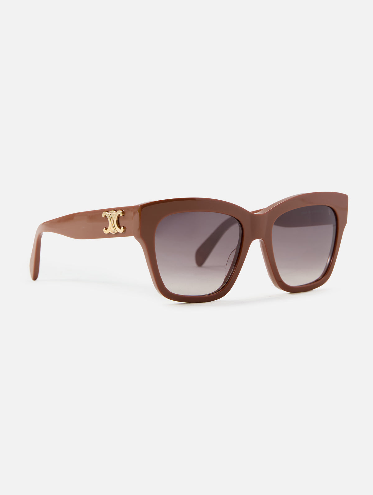 Triomphe 09 Sunglasses,CELINE EYEWEAR,SHINY KHAKI,Image 2
