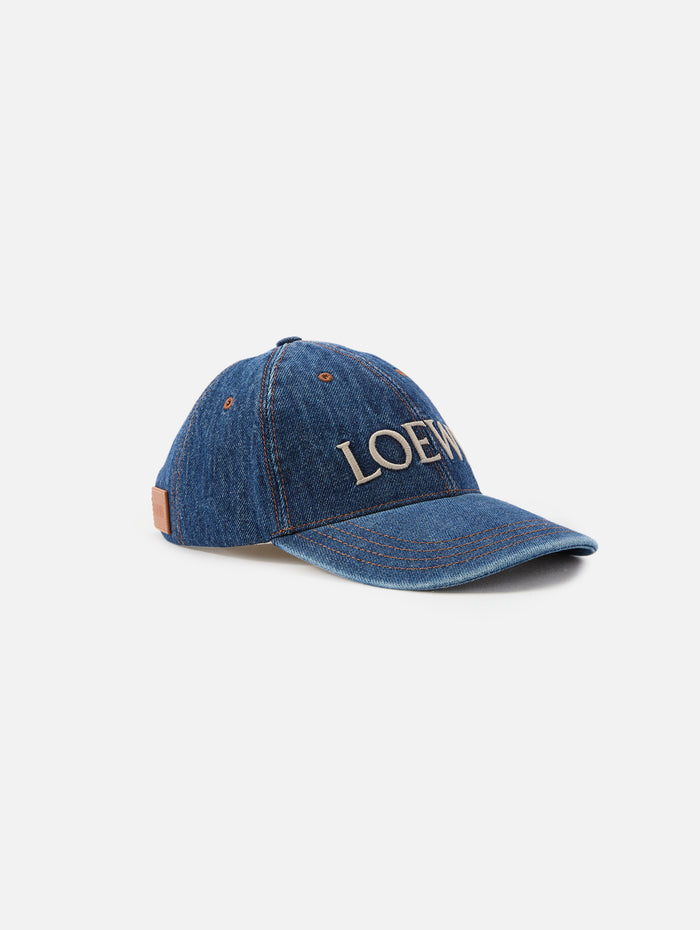 Denim Cap,LOEWE,DENIM BLUE,Image 1