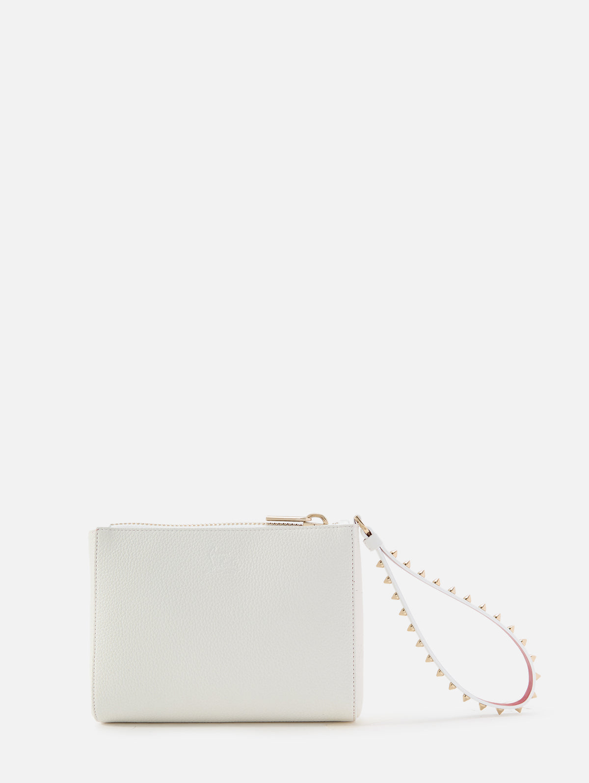 Cabata Soft Pouch,CHRISTIAN LOUBOUTIN,BIANCO/GOLD,Image 2