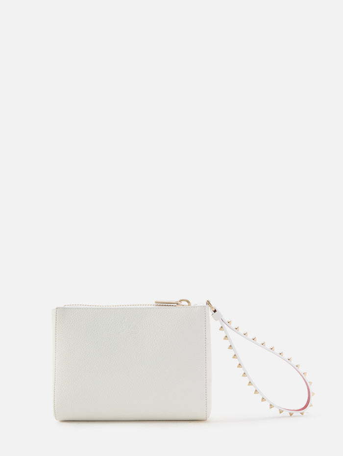 Cabata Soft Pouch,CHRISTIAN LOUBOUTIN,BIANCO/GOLD,Image 1