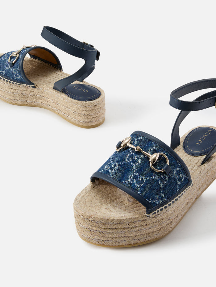 Paloma Espadrille Flatform,GUCCI,DENIM,Image 1