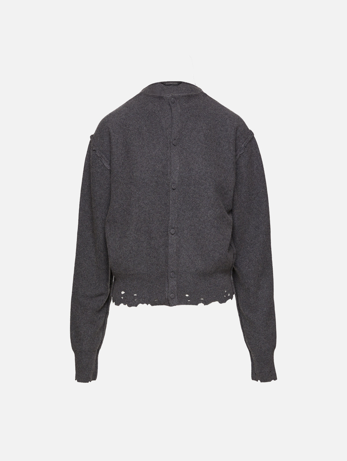 Inside Out Cardigan,BALENCIAGA,GREY,Image 1