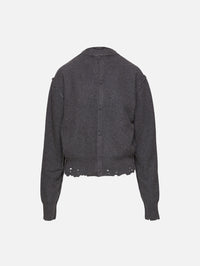 Inside Out Cardigan,BALENCIAGA,GREY,Image 1