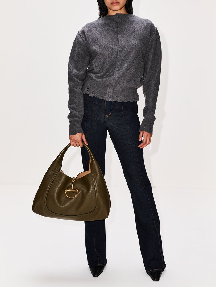 Inside Out Cardigan,BALENCIAGA,GREY,Image 1