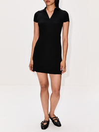 Mini Polo Dress,BALENCIAGA,BLACK,Image 2