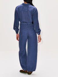 Brynn Drawstring Linen Trouser,CITIZENS OF HUMANITY,DARK INDIGO STONE,Image 4