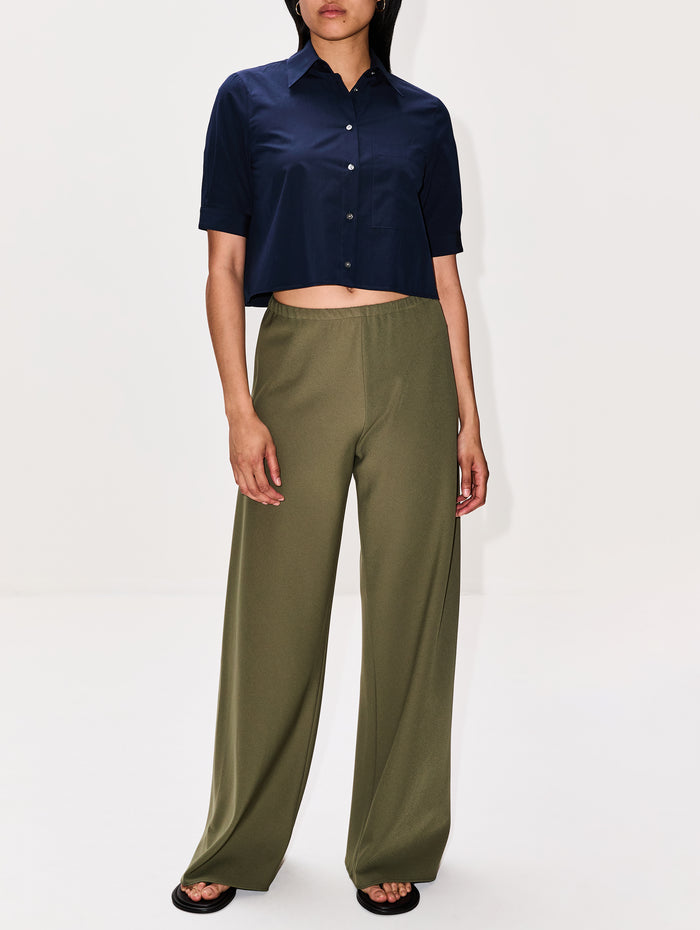 Colby Pant,LA LIGNE,OLIVE,Image 1