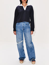 Benji Rugby Top,LA LIGNE,MIDNIGHT WHITE,Image 2