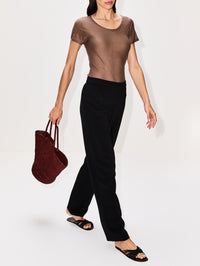 Miros Pant,THE ROW,BLACK,Image 3