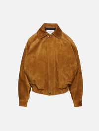 Suede Jacket,SAINT LAURENT,TAN,Image 1