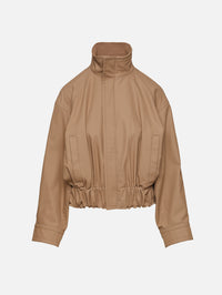 Cinched Waist Jacket,BOTTEGA VENETA,DARK BEIGE,Image 1