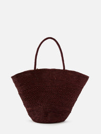 Emilie Raffia Tote,THE ROW,MOCHA,Image 3