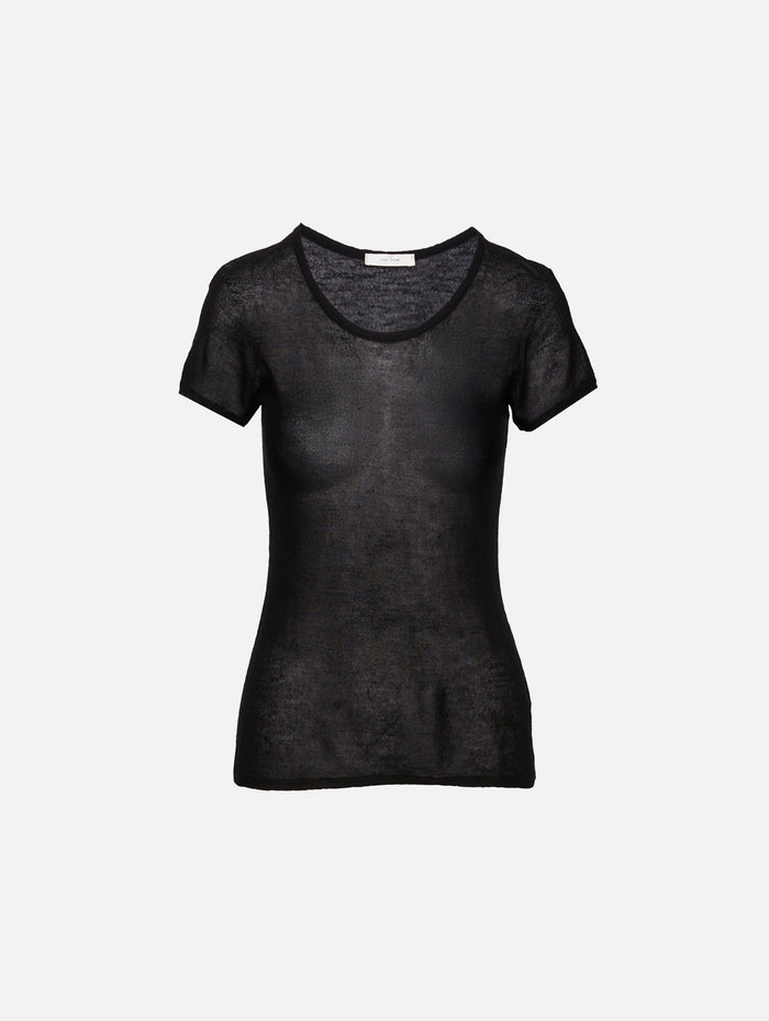 Keyla Cashmere Top,THE ROW,BLACK,Image 1