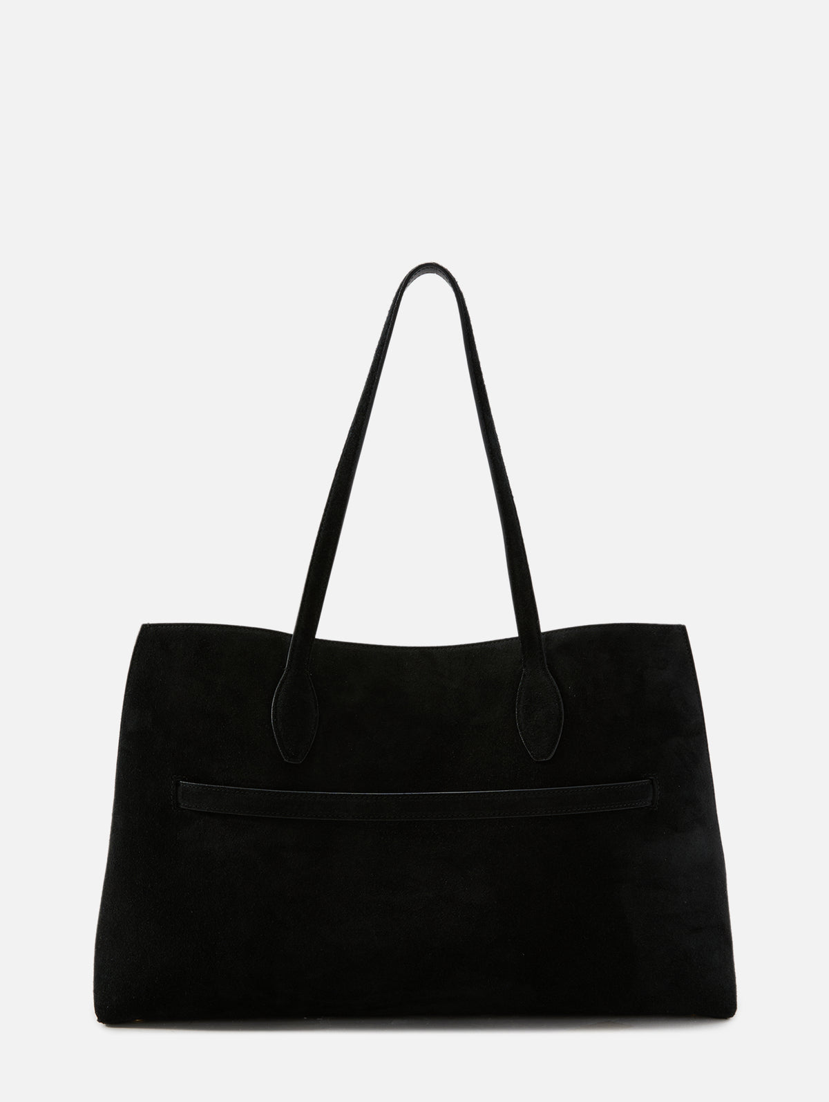 Suede Lounge Tote,TOTÉME,BLACK,Image 3