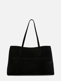 Suede Lounge Tote,TOTÉME,BLACK,Image 3
