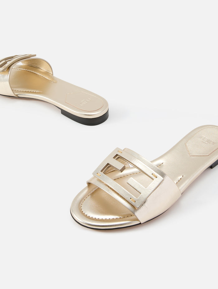 Logo Slide,FENDI,LIGHT GOLD,Image 1
