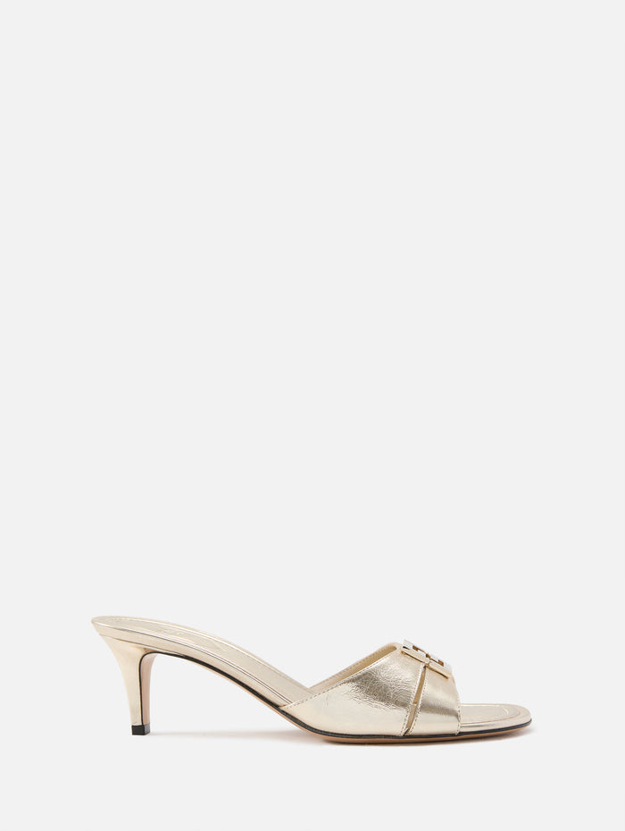 Fold Slide,FENDI,LIGHT GOLD,Image 1