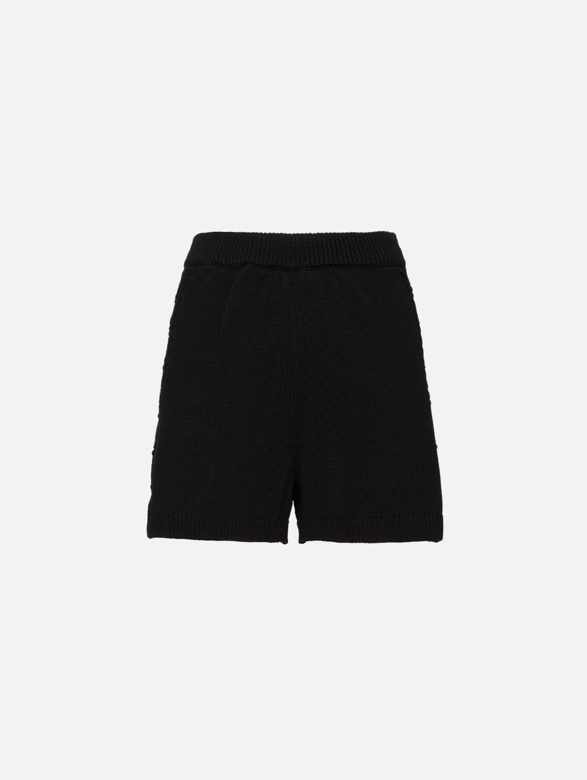 Andel Knitted Short,LOULOU DE SAISON,BLACK,Image 1