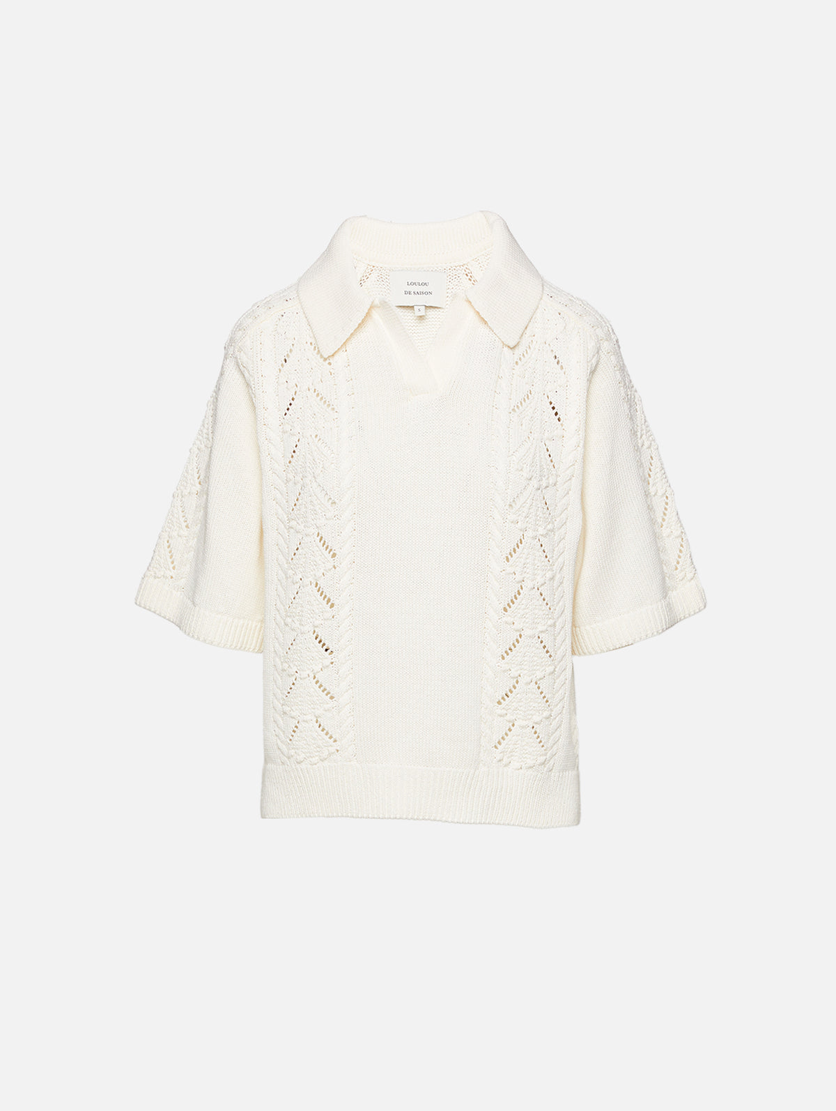 Kina Polo Sweater,LOULOU DE SAISON,IVORY,Image 1