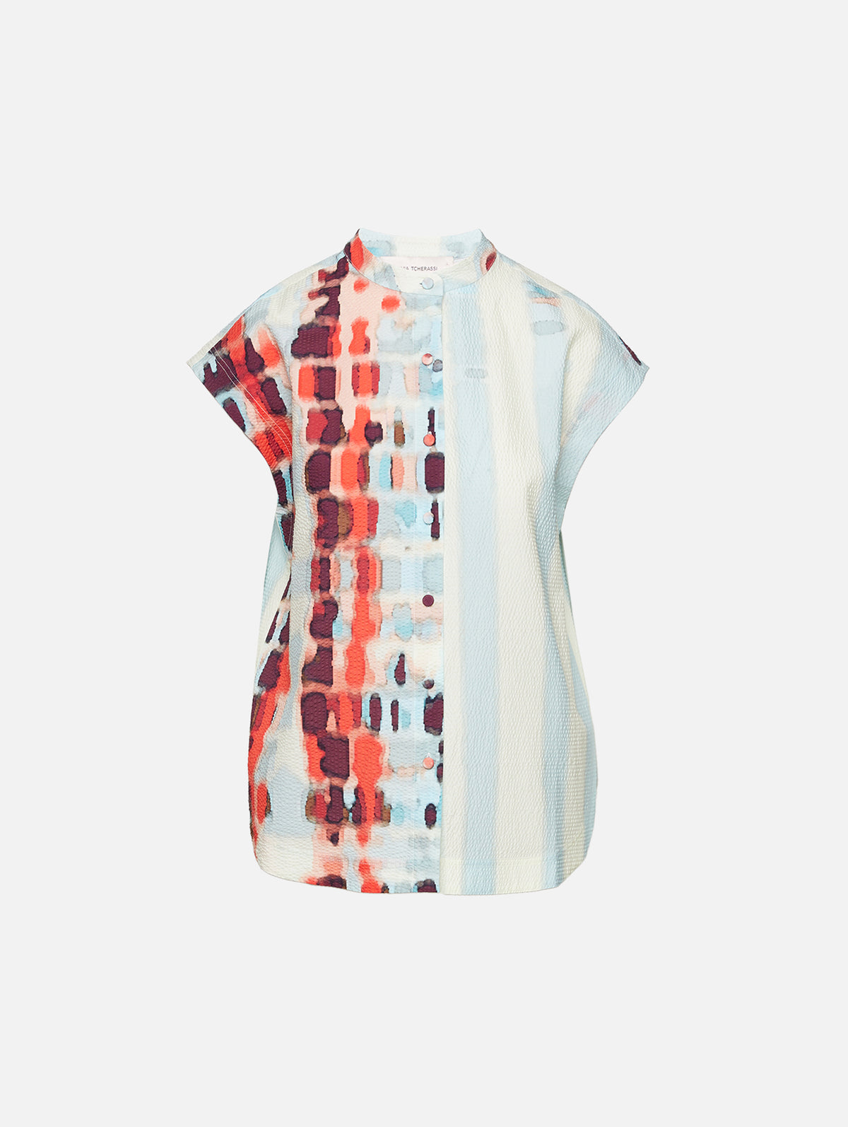 Adele Blouse,SILVIA TCHERASSI,AQUA WATERCOLOR,Image 1