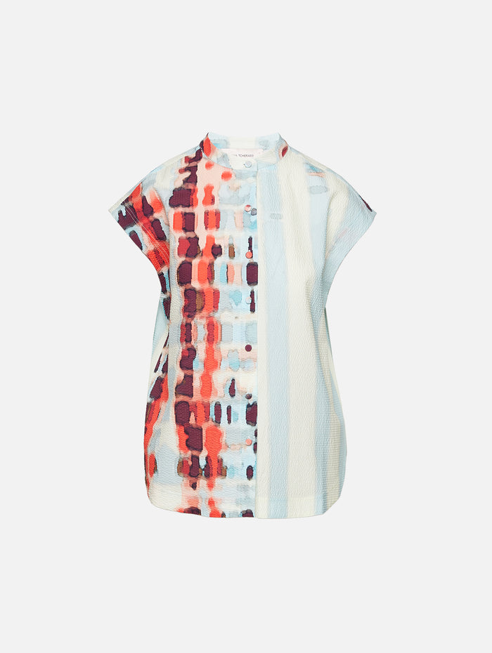 Adele Blouse,SILVIA TCHERASSI,AQUA WATERCOLOR,Image 1