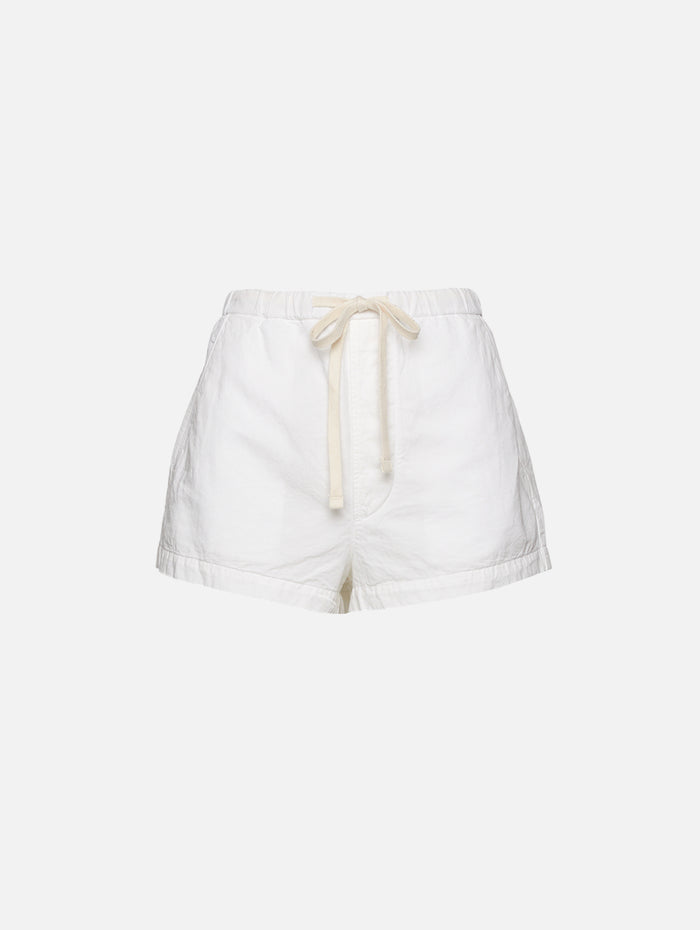 Este Drawstring Short,CITIZENS OF HUMANITY,CREAM,Image 1