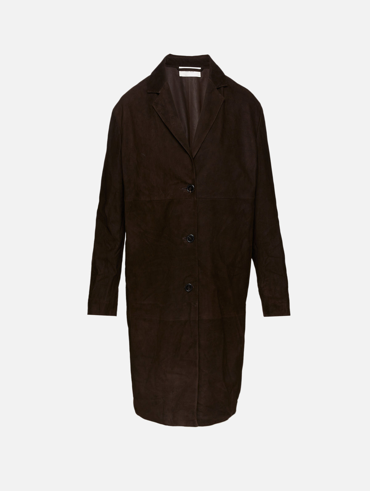 Babilonia Coat,THE ROW,DARK BROWN,Image 1