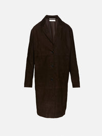Babilonia Coat,THE ROW,DARK BROWN,Image 1