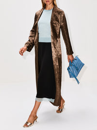 Satin Coat,FENDI,CEDAR,Image 3