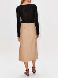 Mabille Long Sleeve Knit Top,LOULOU DE SAISON,BLACK,Image 3
