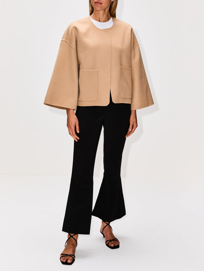Jaquie Jacket,BY MALENE BIRGER,DARK SAND,Image 1