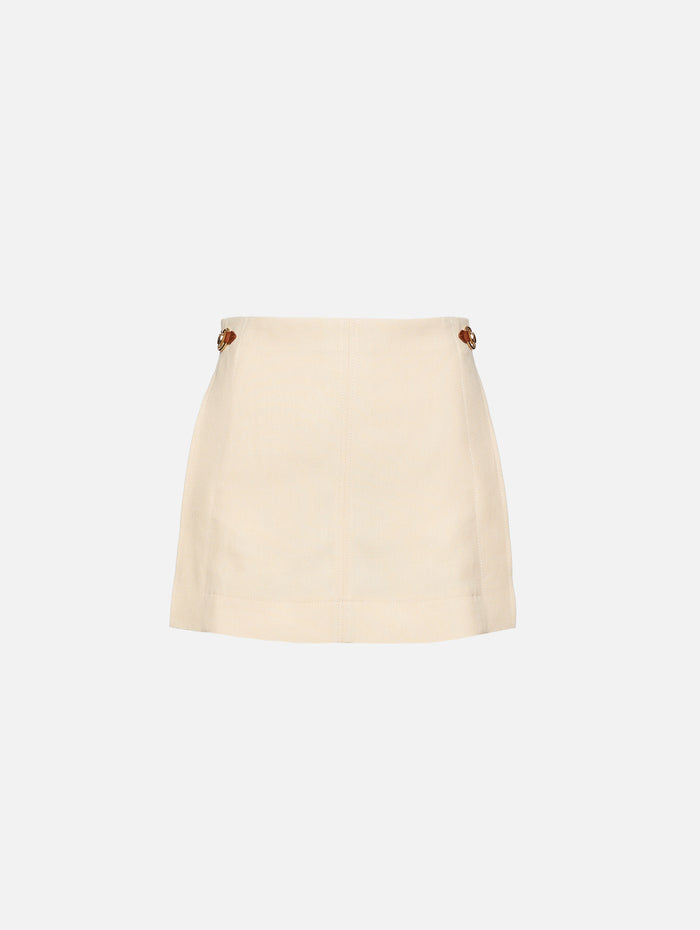 Mini Skirt,GUCCI,GARDENIA,Image 1