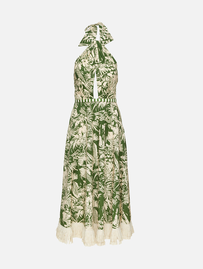 Heritage Midi Dress,JOHANNA ORTIZ,SELVA TROPICAL,Image 1