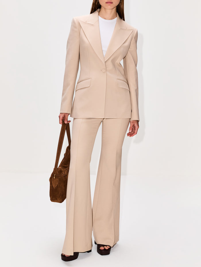Leiva Blazer,GABRIELA HEARST,KHAKI,Image 1