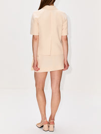 Short Sleeve Jacket,GUCCI,GARDENIA,Image 3