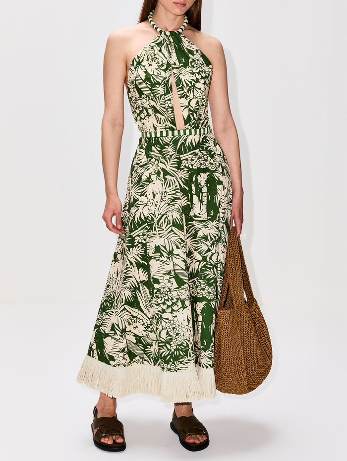 Heritage Midi Dress,JOHANNA ORTIZ,SELVA TROPICAL,Image 1