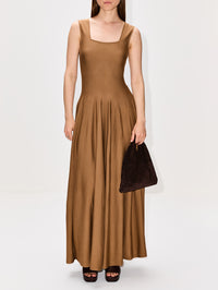 Jodie Dress,KHAITE,MAPLE,Image 2