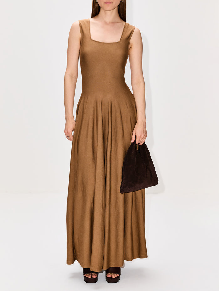 Jodie Dress,KHAITE,MAPLE,Image 1