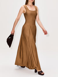 Jodie Dress,KHAITE,MAPLE,Image 3
